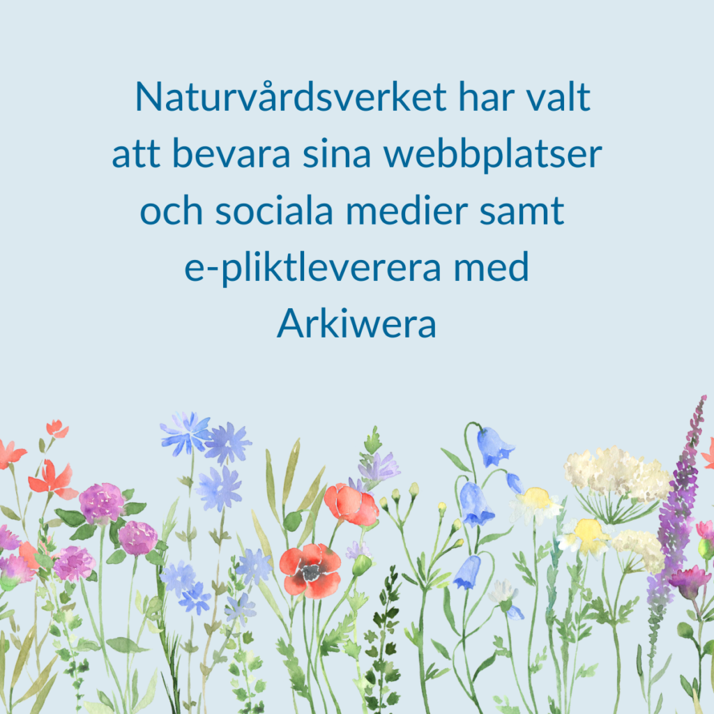 Naturvårdsverket väljer Arkiwera