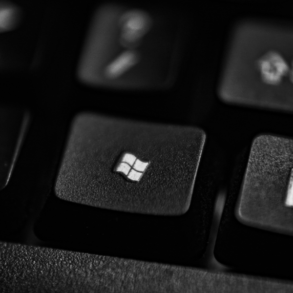 Tangentbord med fokus på Windows-knappen